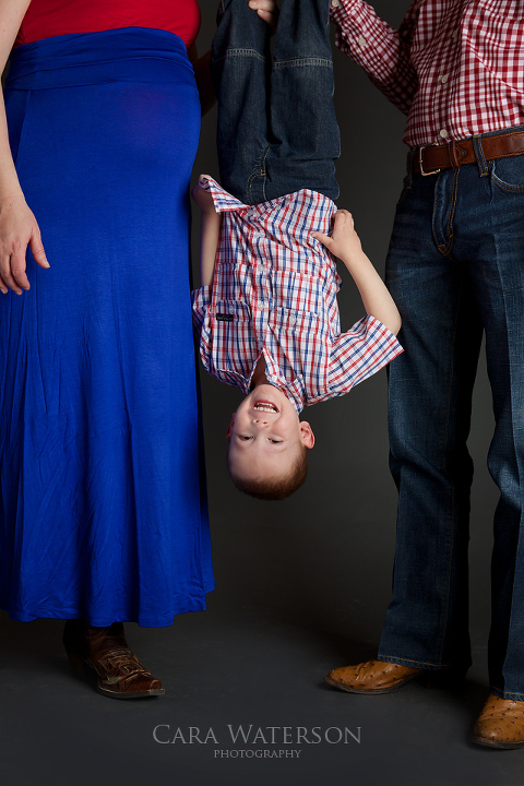 boy hanging upside down