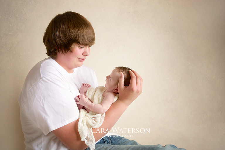 big brother with newborn