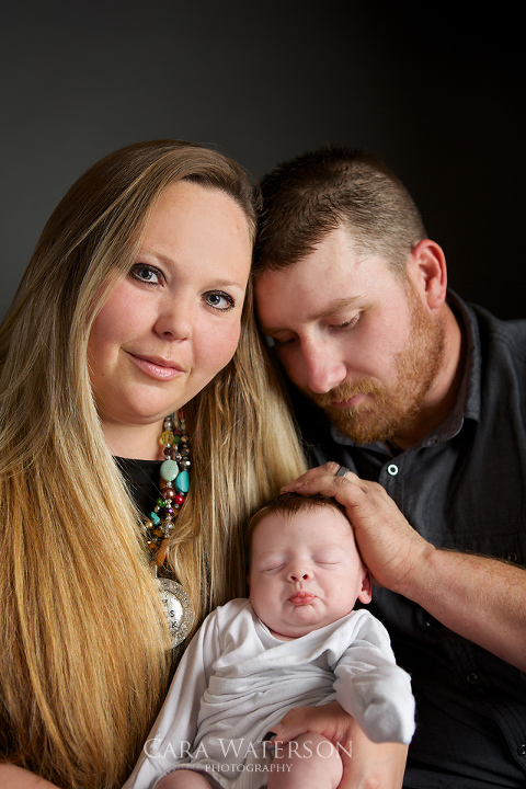 baby and parents