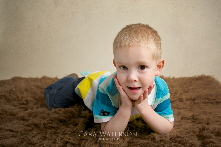 boy in blue shirt