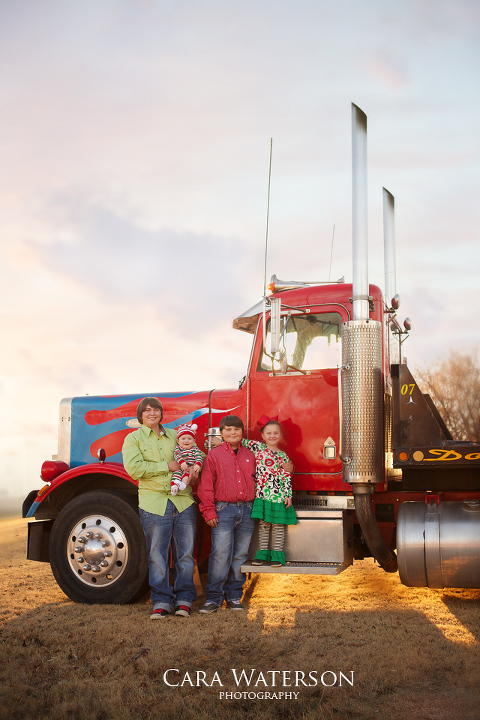 Kids on truck