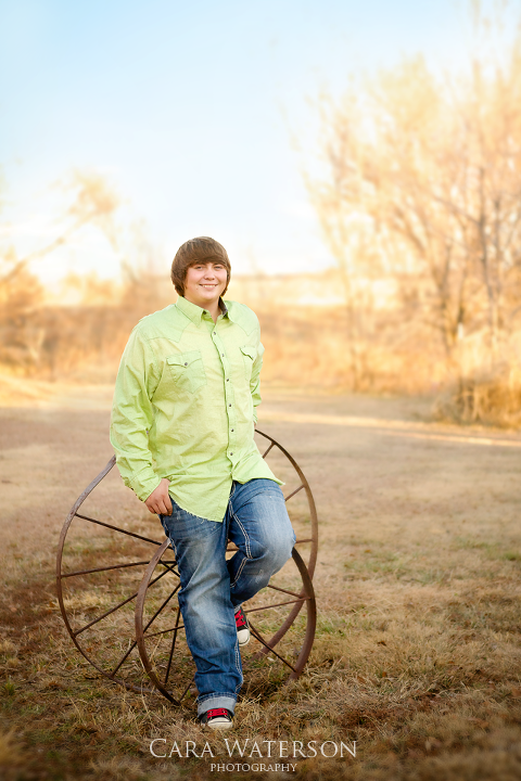 teen on wagon wheel