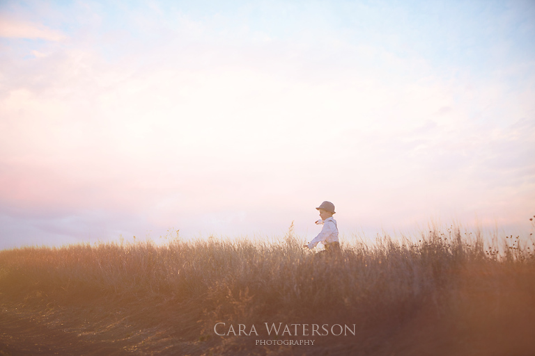 boy in field