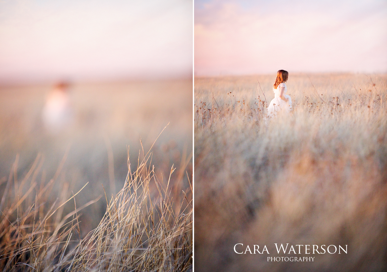 girl in a field