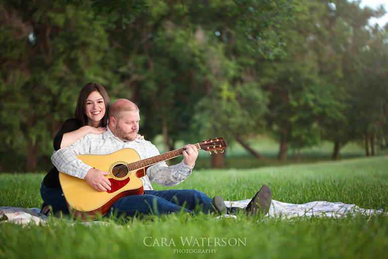 couple on quilt