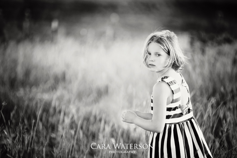 girl in black and white