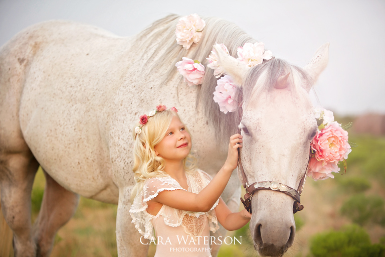 petting a unicorn