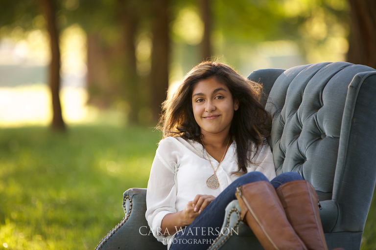 girl on chair