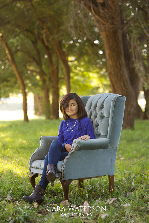 girl in blue shirt