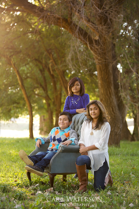 siblings on chair 