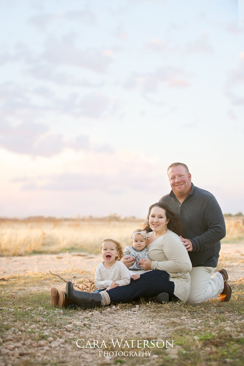 family sitting