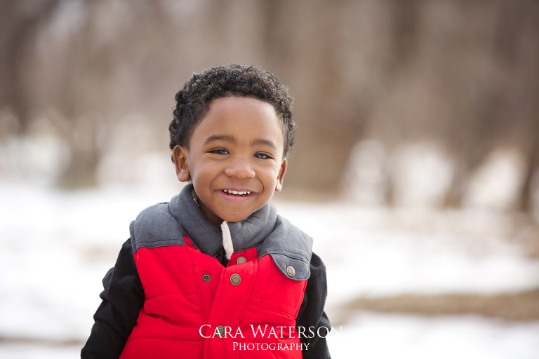 boy in the snow