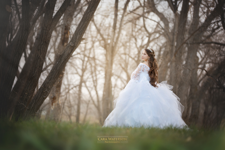 White dress at dusk